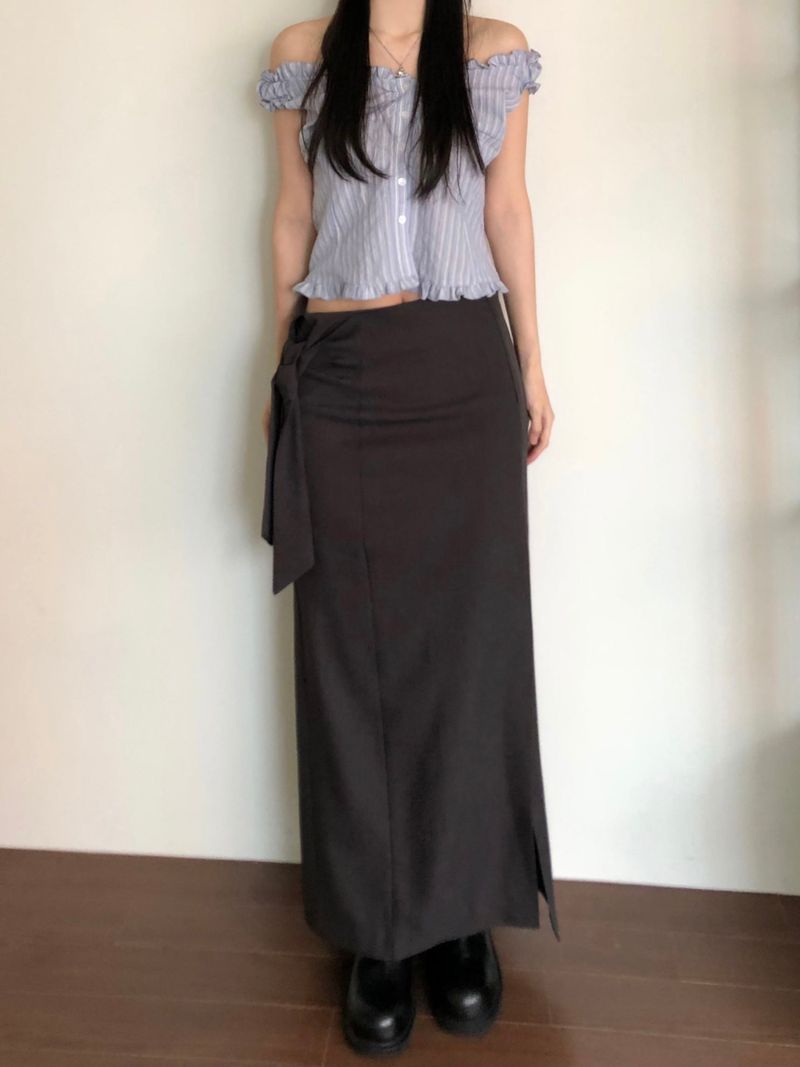 Flue Stripe Blouse (2 colors)