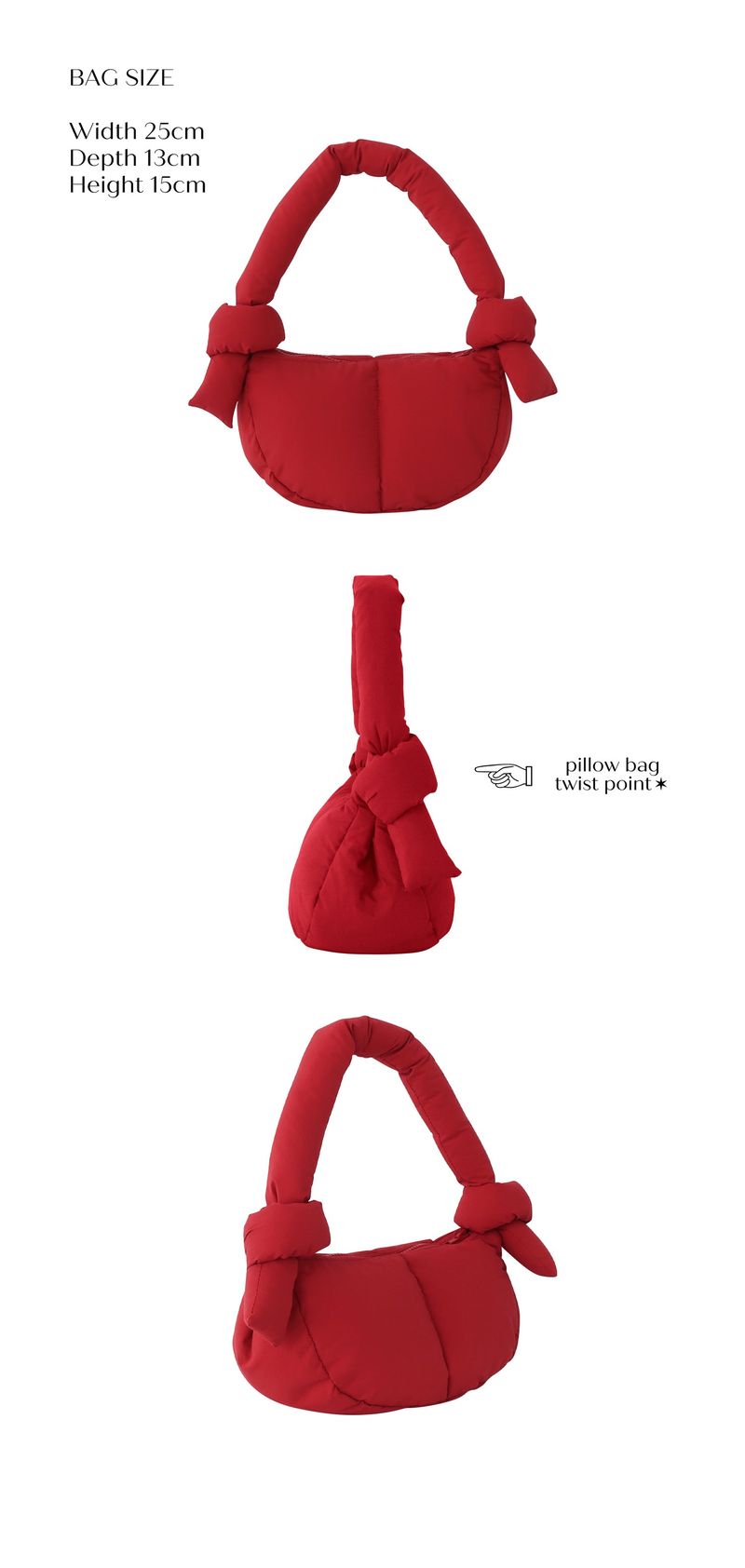 PILLOW BAG RED