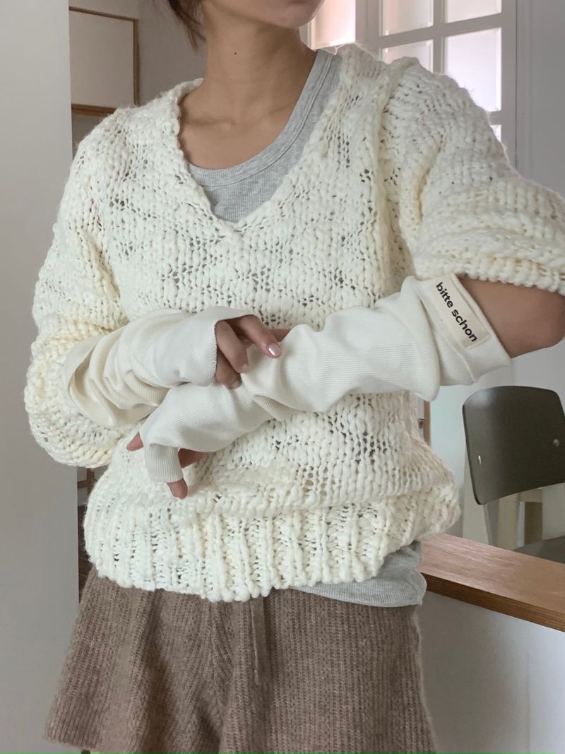 bitteschon label warmer (arms & legs)-white