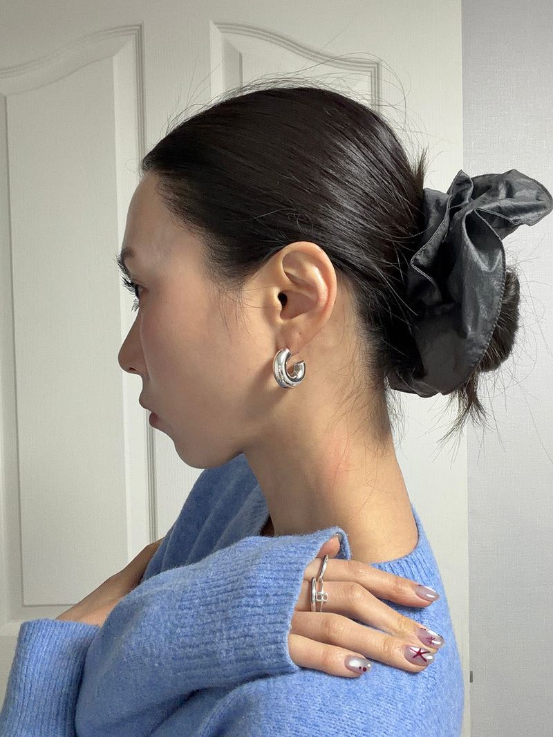 Wide flare scrunchie (2color)