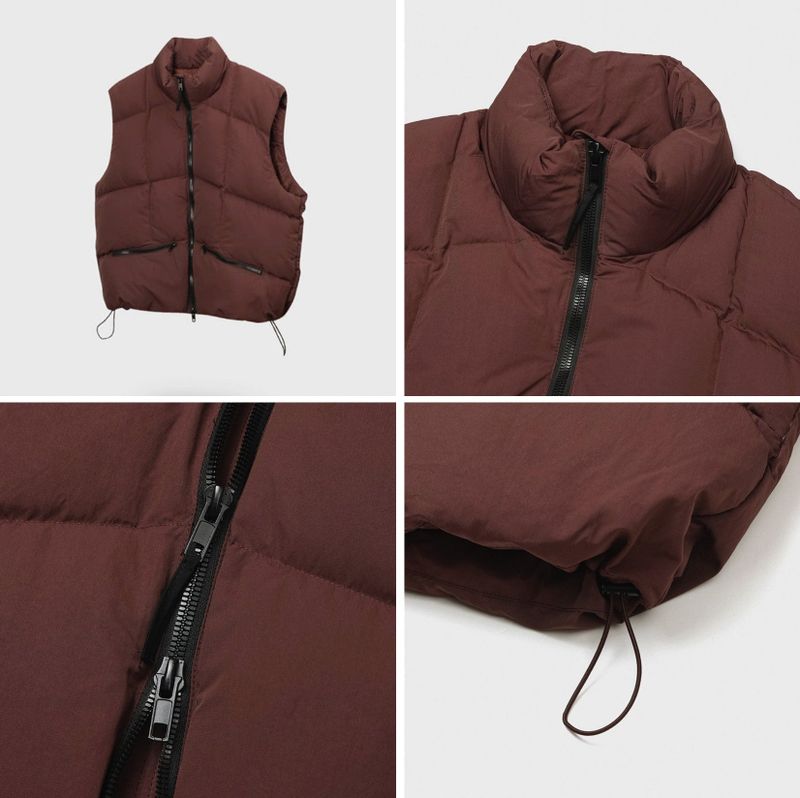 Mentee Quilting Duck Down Vest (3color)