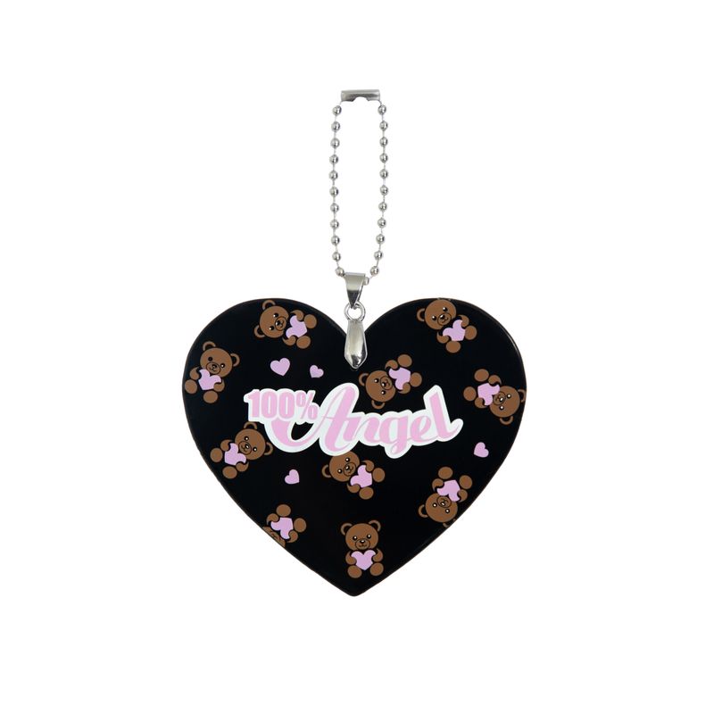 Teddy Bear Heart Shape Bag Charm