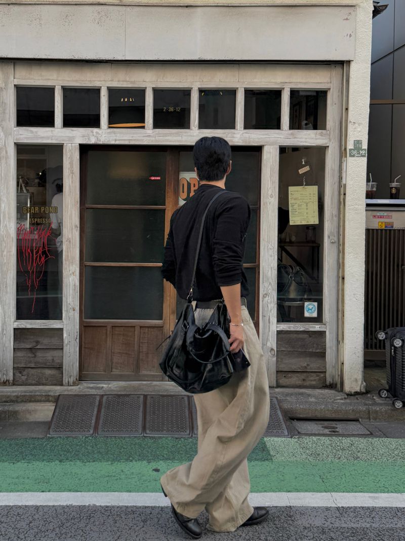 Baki herringbone balloon pants