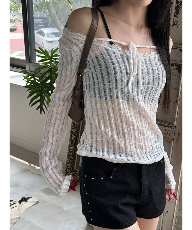 Stud cotton short pants(2color)