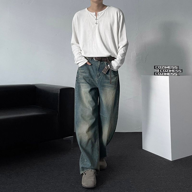 TR2528 Two Point Sand Wide Denim (2 colors)