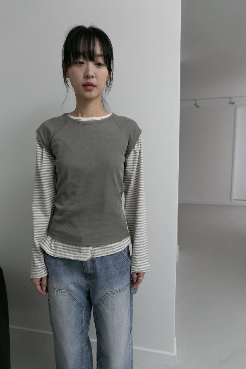 omoosoohy（オムスヒ）の「pigment washing short sleeve top(3colors)（Tops）」