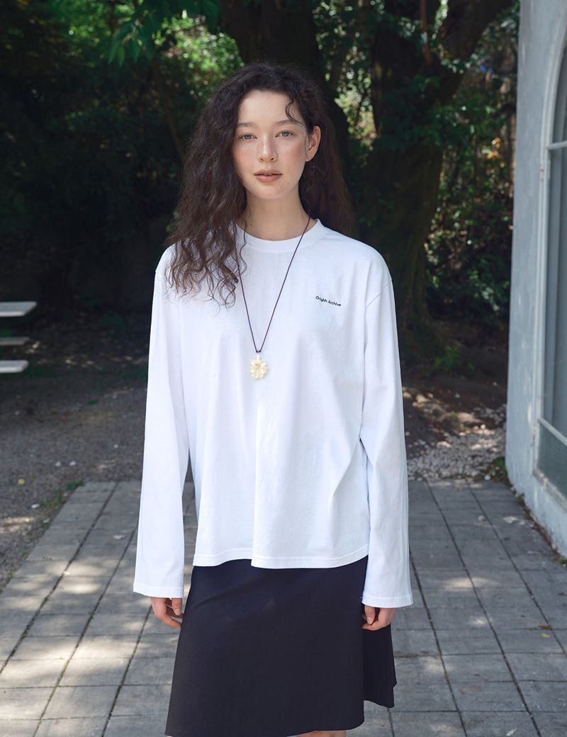 ブルーサンフェイスプリント半袖Tシャツ