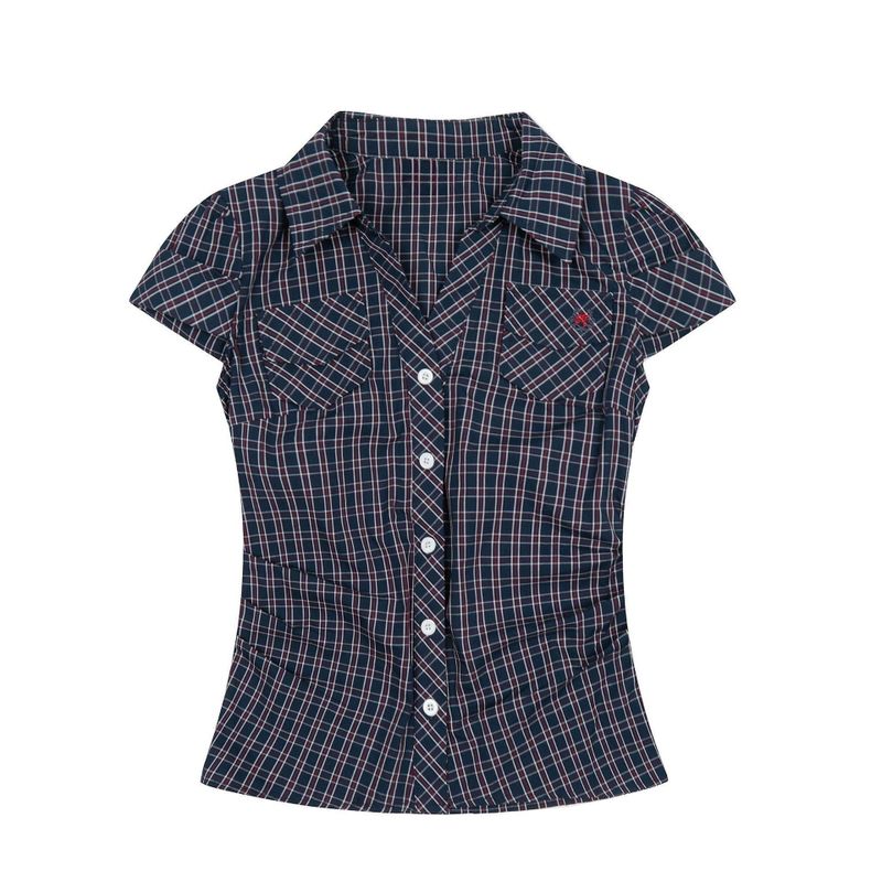 Cozy&Kitsch（コージーアンドキッチ）の「ダラス ルビー スリムフィット チェックシャツ 231932896（トップス）」