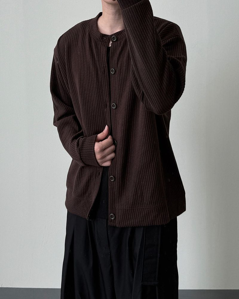 Bellano Ribbed Round Cardigan