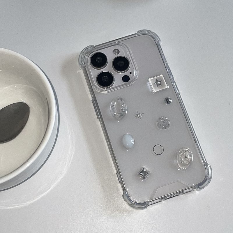 [made]silver twinkle ver resin phone case 