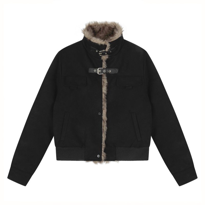 Rhea Fur Lined Buckle Jacket
