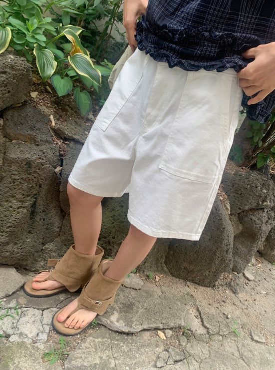 Sikuni Basic Wide Half Pants