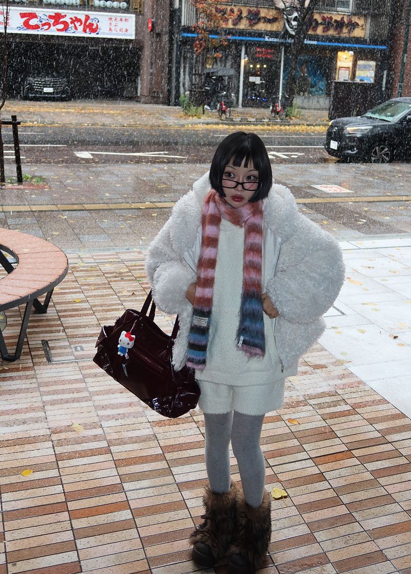Candy Stripe Colorful muffler