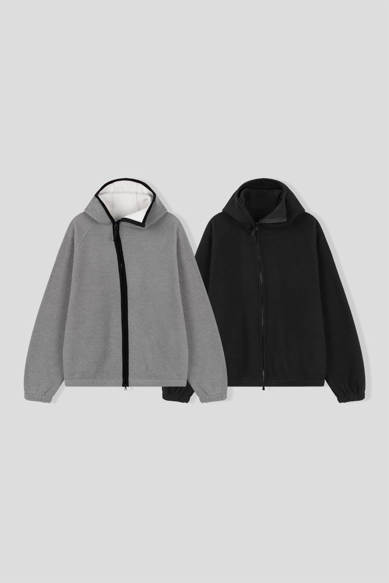 Javelin high face hooded zip-up 2C