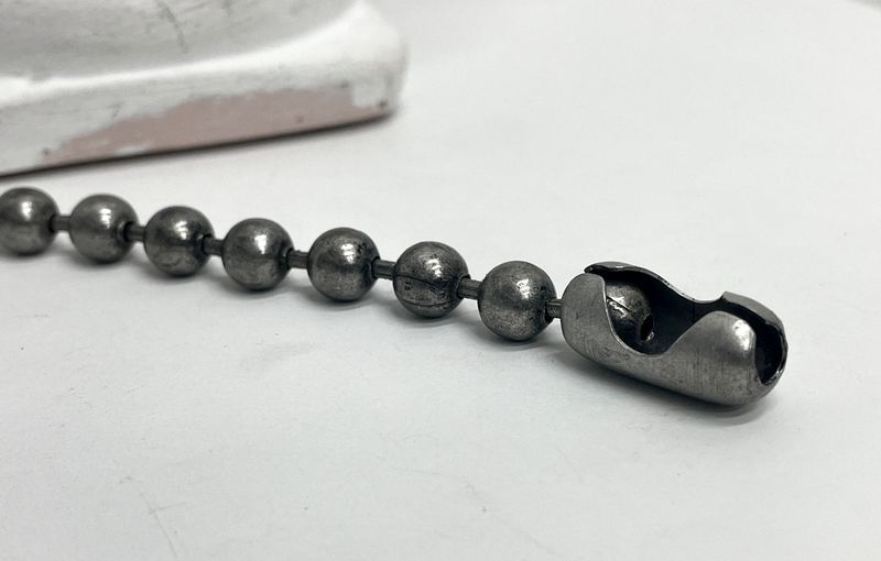9mm ball chain bulletback bracelet