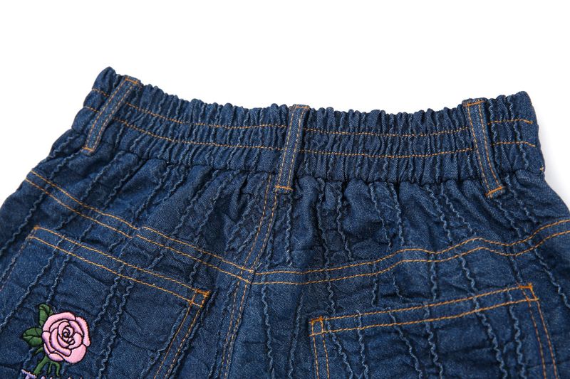 0 7 wave denim pants