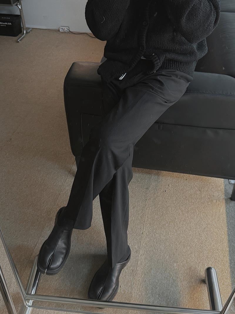 ASCLO Cozy Two Tuck Wide Slacks (4color)