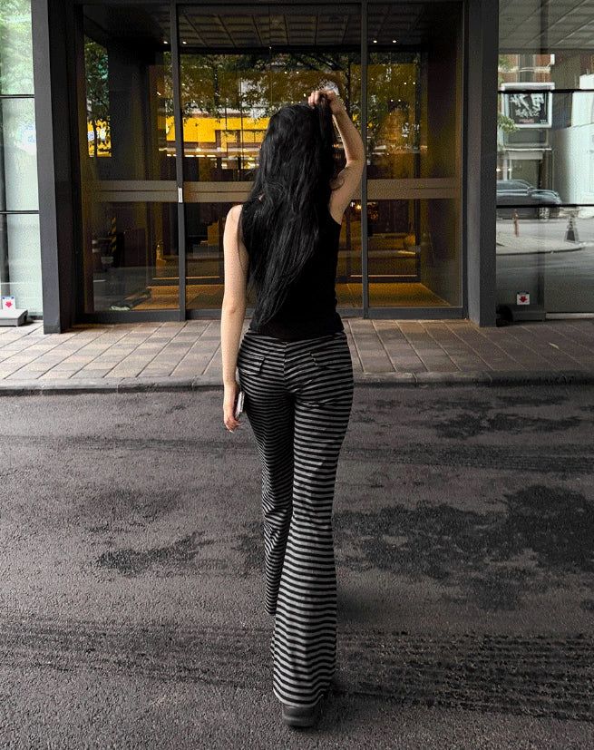 Mono Stripe Banding Pants