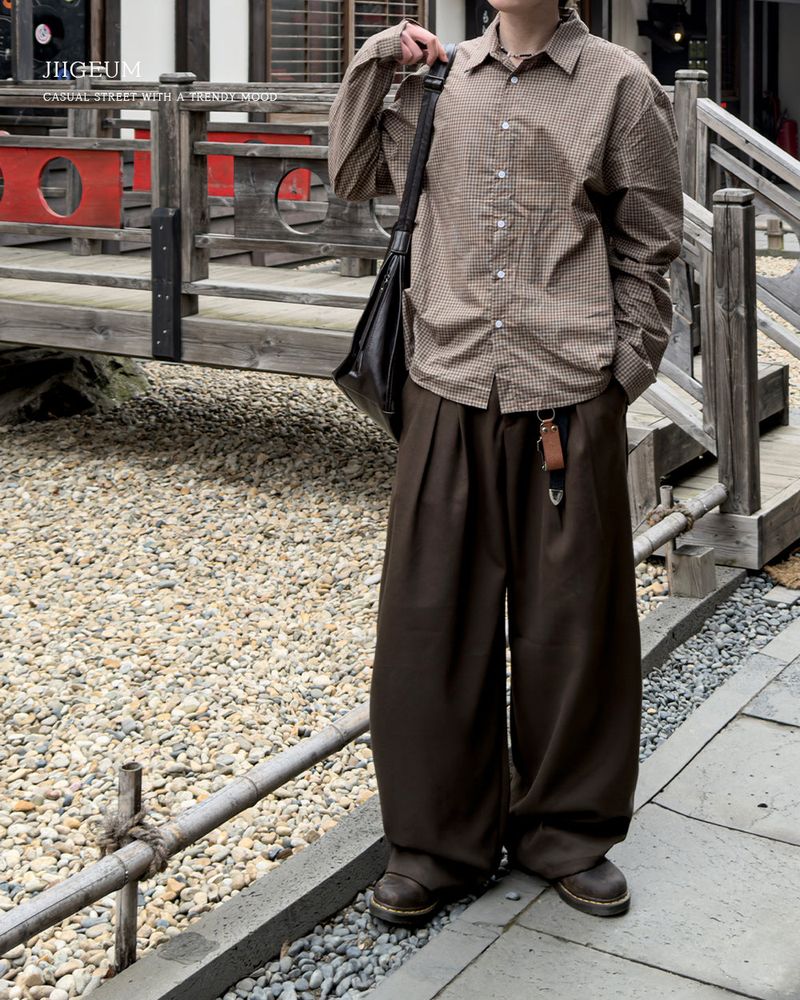 JIIGEUM（ジグム）の「Tia Double-Pleat Wide Slacks（Pants）」