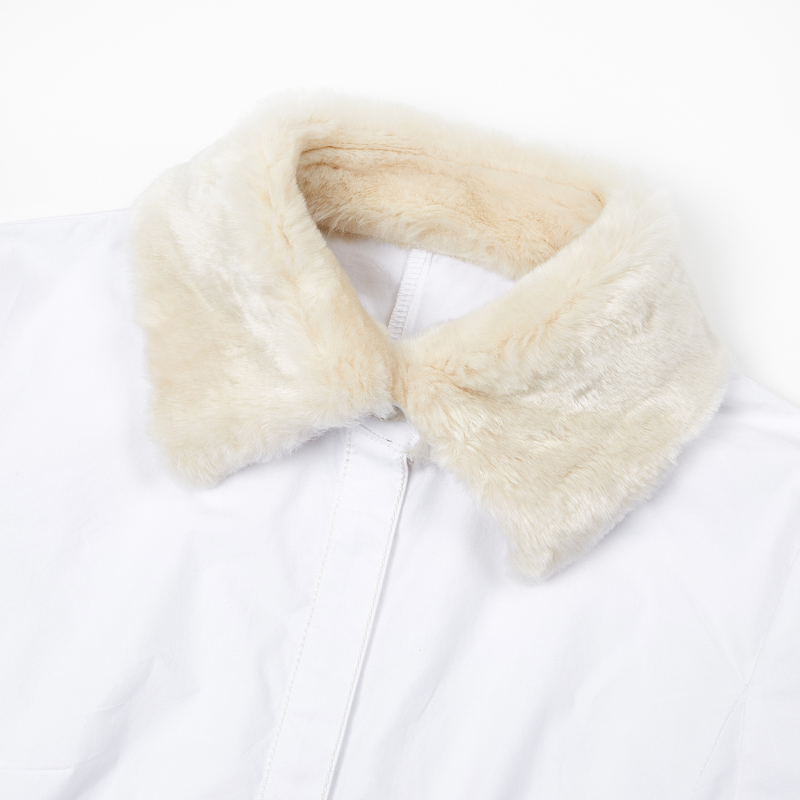  FAKE FUR SHIRTS (IVORY)