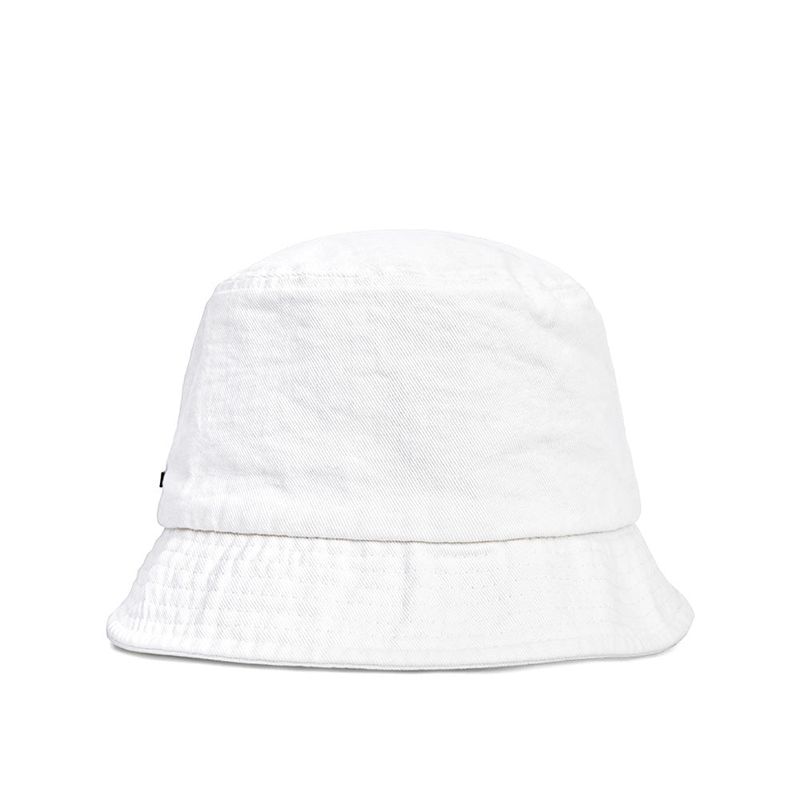 BBD Smile Logo Denim Bucket Hat (White)