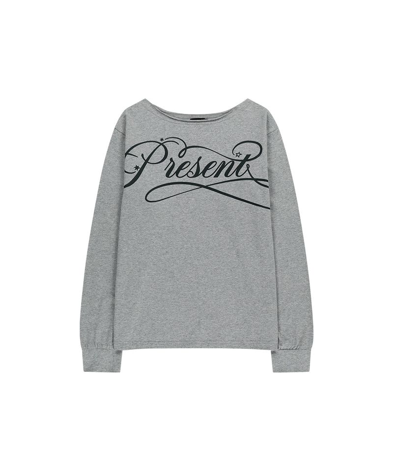 PRESENT ONE SHOULDER LS TEE