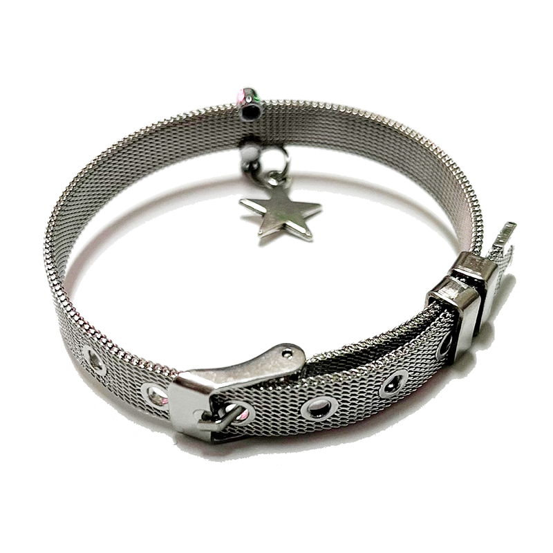 3amgang（スリーエイエムギャング）の「[aespa Giselle/Verivery Kangmin/Sevenus Heejae/YENA] Silver star belt bracelet（Accessories）」