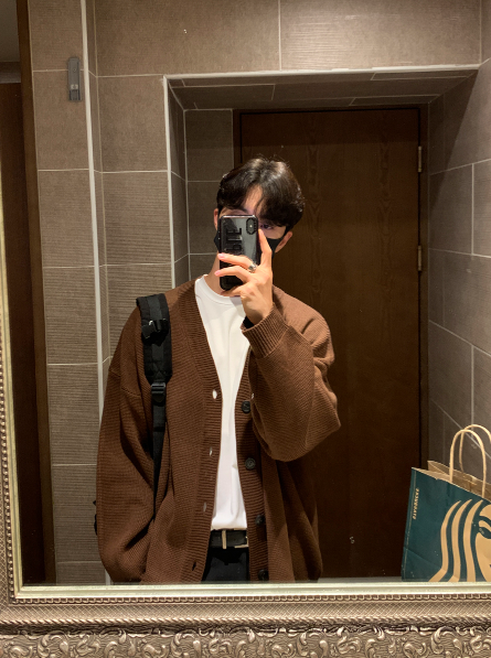 flander plain overfit cardigan