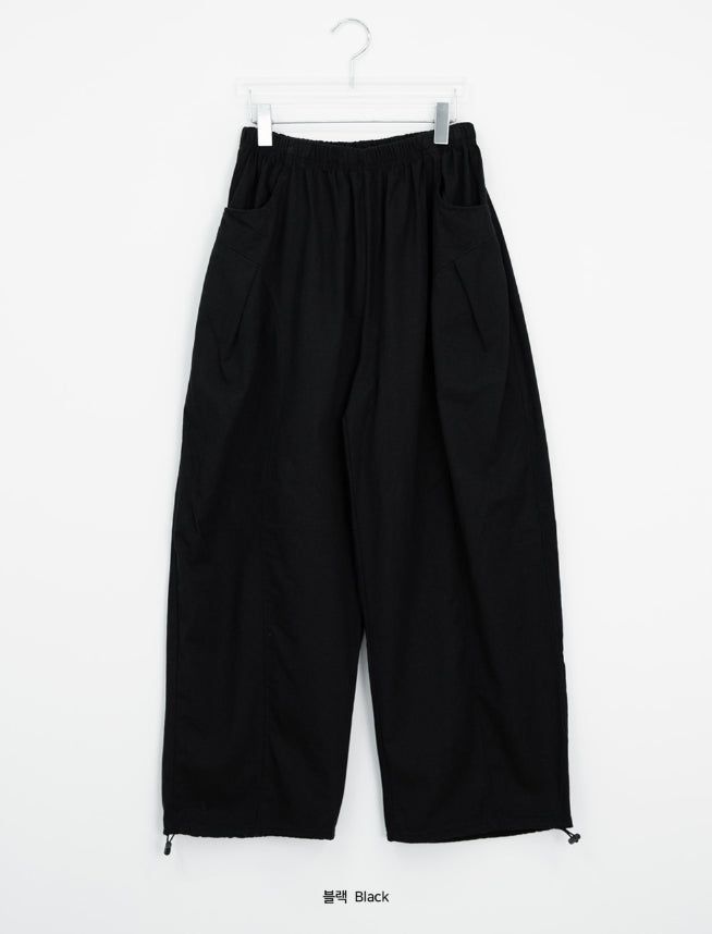 26SS★ [BAONHAUS] Pokity Cut Balloon Wide Pants
