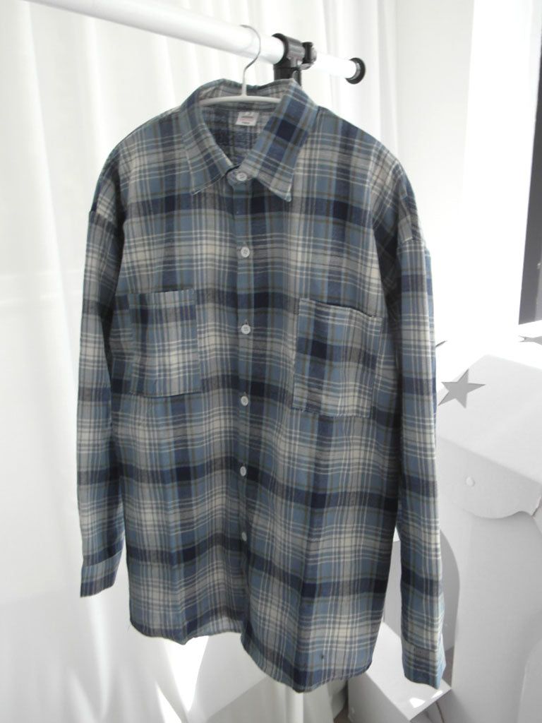 Checkered Over Fit Collar Shirt