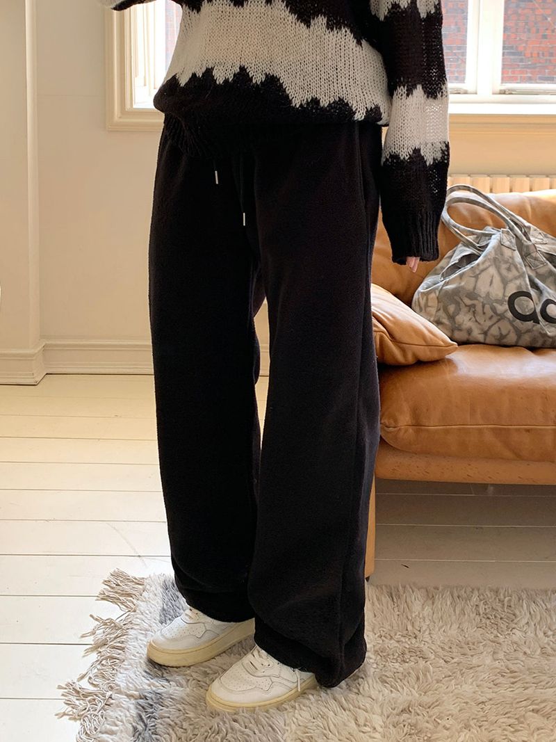 [MADE] Bear fleece-to-way wide pants