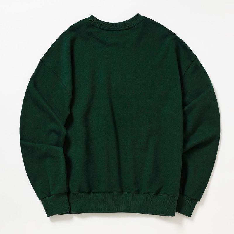 PEACHES DRAWING SWEATSHIRT_DEEP GREEN
