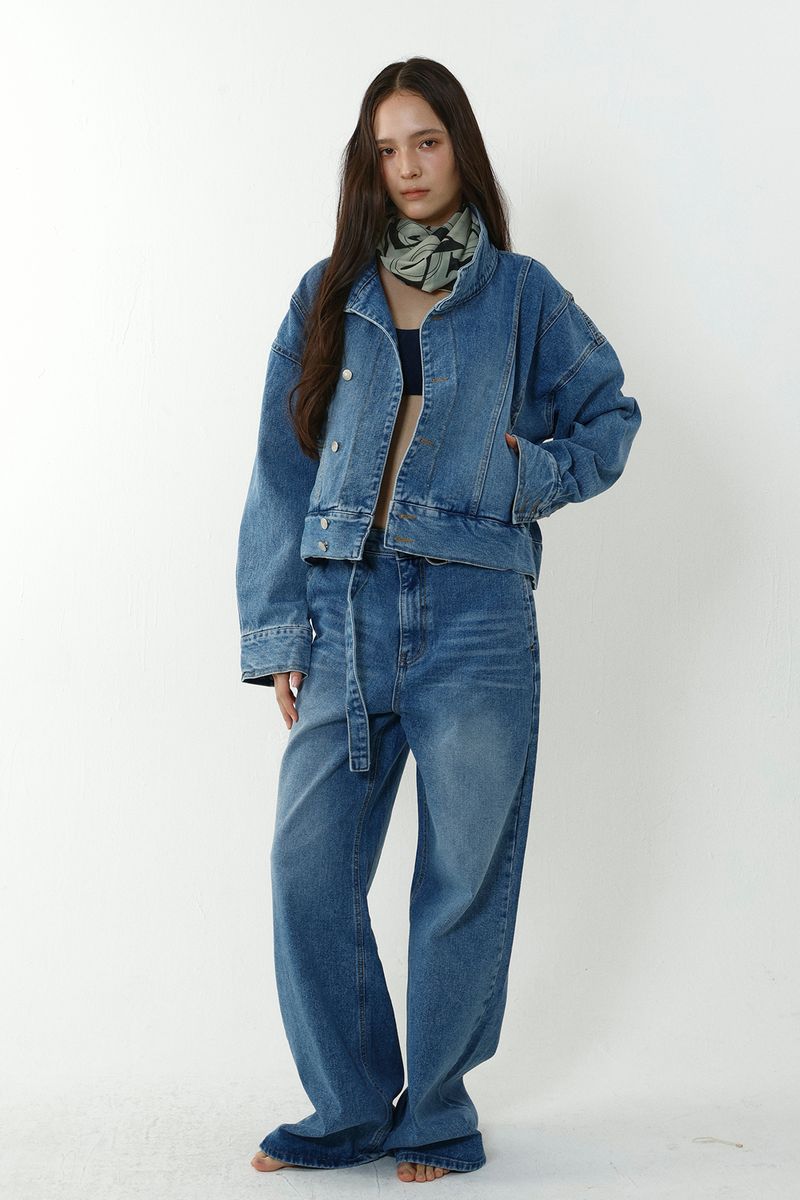 BELTED DENIM_BLUE