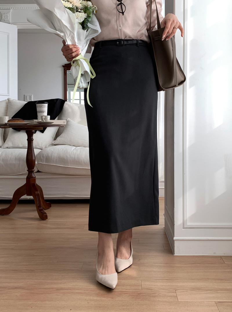 Setter Slit Belt Skirt / 4 colors