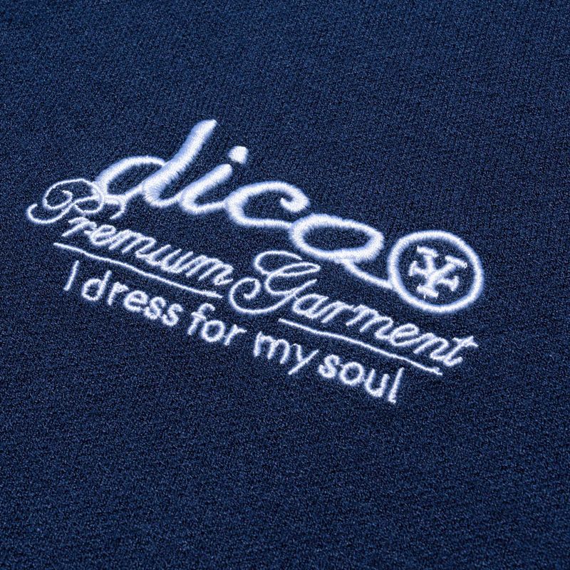 Knit Polo Premium Garment Navy Blue