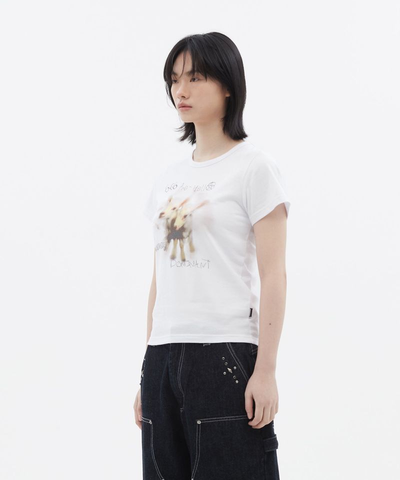 Slim Fit GOAT T-SHIRTS_White