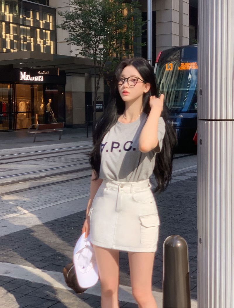 [BELLIDE MADE] side pockets, cargo miniskirts