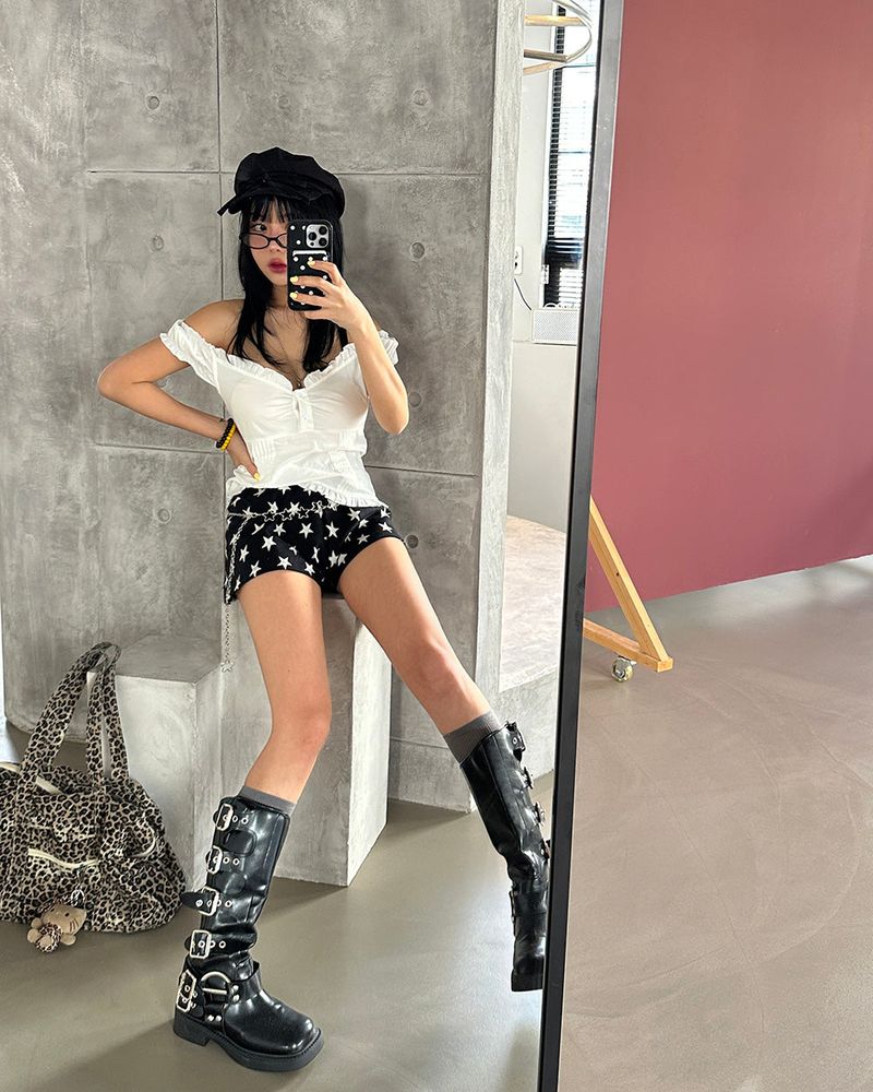 Star Kitchen Banded Waist Shorts