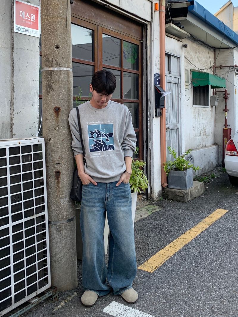 MR Dat long wide Denim