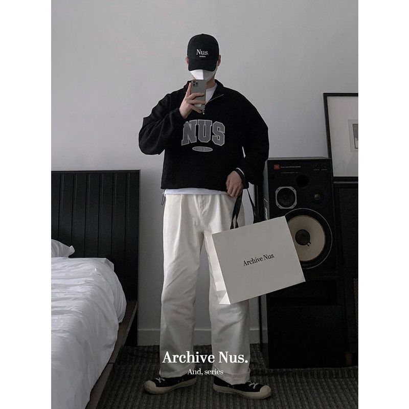 Huke x Nus. half zip-up