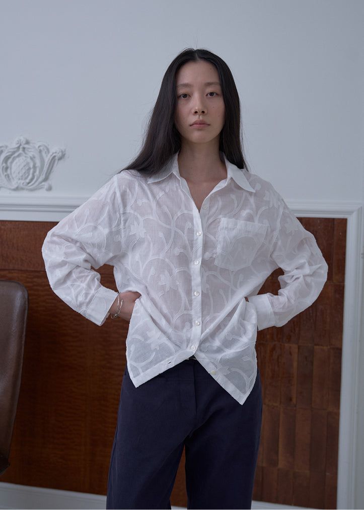 Ivy Cotton Shirt (Ivory)