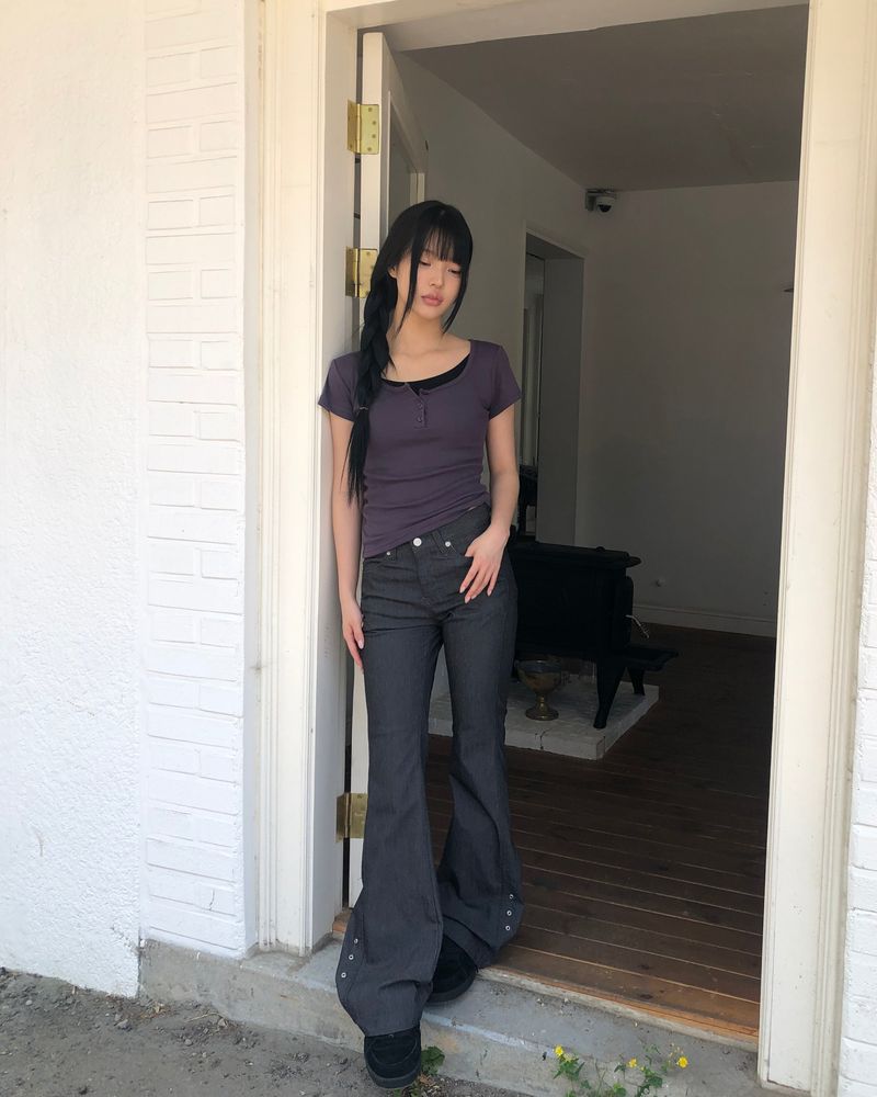 Polver Eyelet Bootcut Pants
