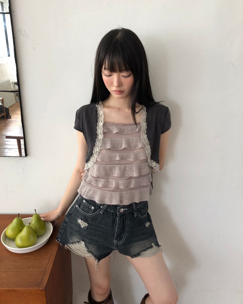 Multe Bolero Short Sleeve T-Shirt