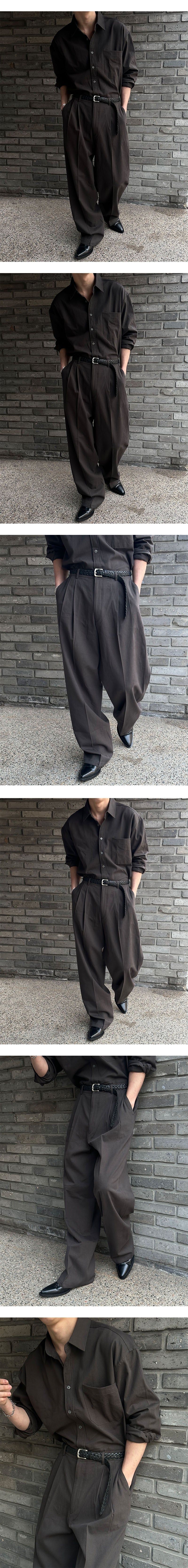 [SET UP可能] ベーシックコットンハーフバンドパンツ(6olor)