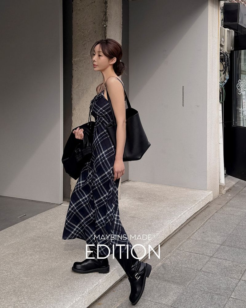 [MADE] Rel check bustier long dress