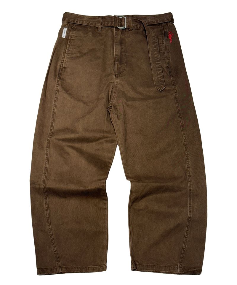 STIGMA（スティグマ）の「WASHED BELT CURVED PANTS BROWN（Pants）」