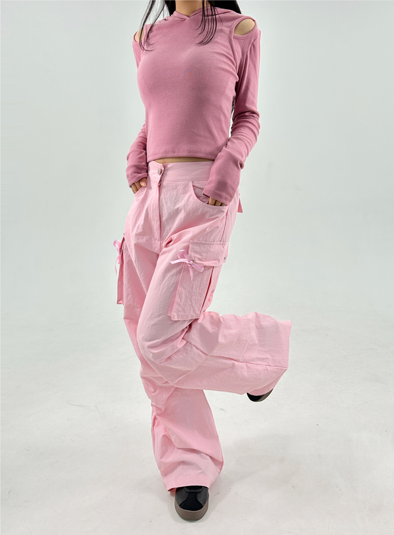 SHOULDER SLIT + HOOD♥ - 4 COLORS