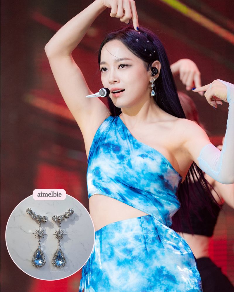 [IVE Liz Earring] Stellar Elf Earring - Light Sapphire