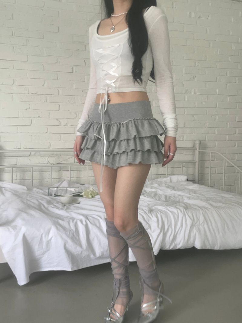 Strap mesh leg warmer