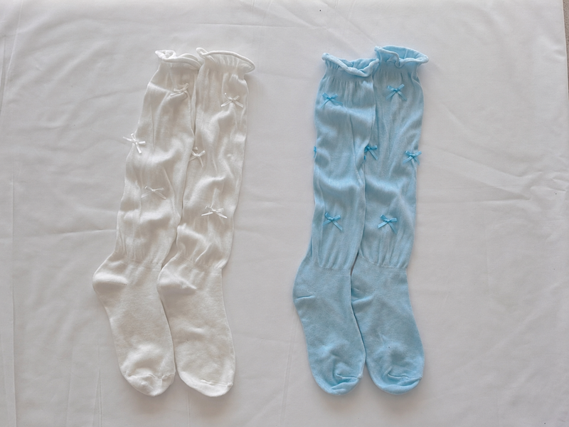 ［2PCS 1SET］DREAMY RIBBON LAYER SOCKS